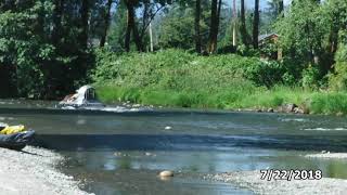 Hovertechnics Hoverjet going up the Sultan River 7-22-2018