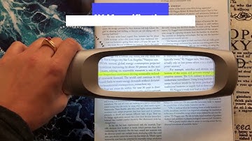 The Magnifying Bar Magnifier for Reading Document