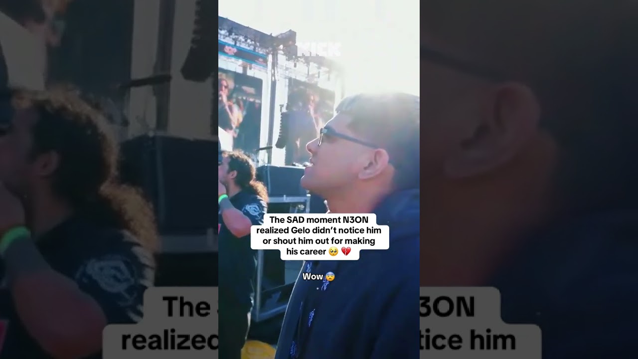 The SAD moment N3ON realized Gelo didn’t notice him or shout him out for making his career 🥺 💔