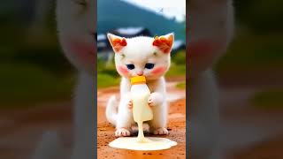Dudi Dudi Dum Dum🐈🍼'Milk Meowgic Adventure'😻🐈#dudidudidum #shorts