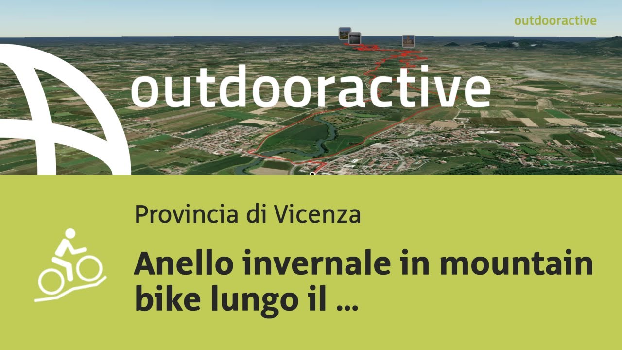 Video Flyover : Anello invernale in mountain bike lungo il fiume Bacchiglione il 27 febbraio 2026