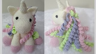 Part 1 - #crochet #unicorn #amigurumi #freepattern with #subtitles .Crochet free pattern.