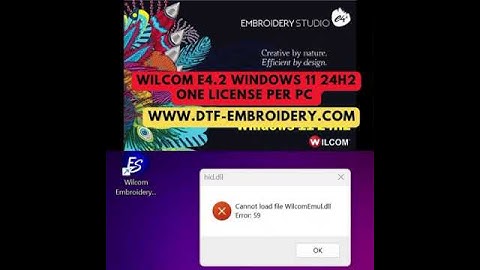 wilcom e4.2 windows 11 24h2            #wilcomdigitizing #wilcom #wilcom24h2 #embroiderysoftware
