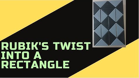 How to make a Rectangle with the Rubik’s Twist/Snake Cube (24 blocks)