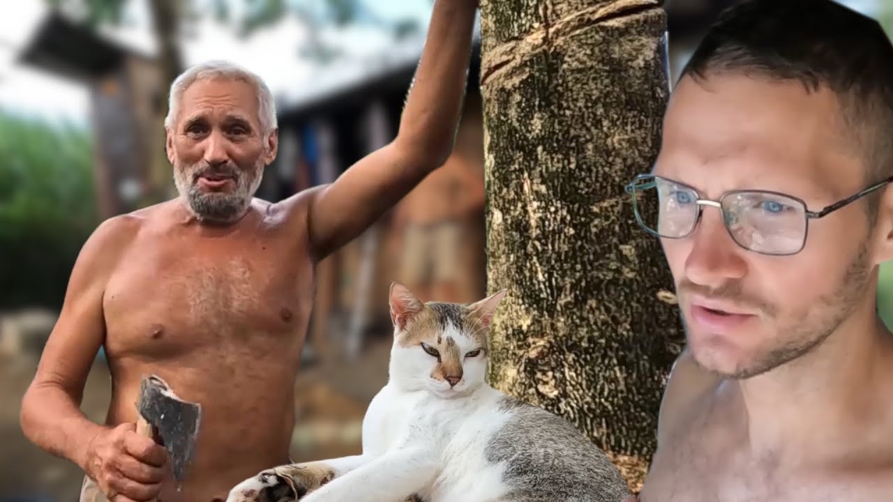 Валим деревья и заливаем площадку возле дома