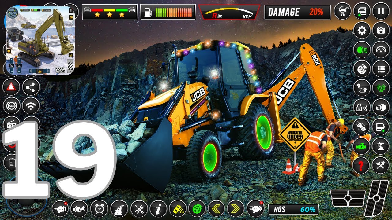Bridge Builder Road Construction - JCB Excavator Driving Simulator - City Highway - Part 19