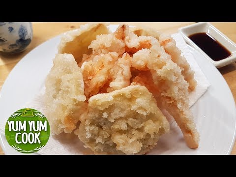 Super Crispy Yam & Sweet Potato Tempura Recipe | YumYumCook