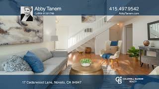 17 Cedarwood Lane Spacious End-Unit Townhome in Novato for Sale with Abby Tanem