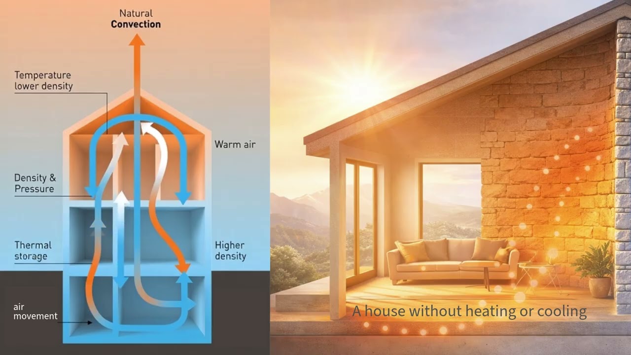 Passive Climate Stabilization System – Heating & Cooling Without Machines