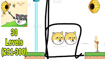 Doge Rescue: Draw To Save  -  Part 30 levels 291 to 300  Gameplay Walkthrough  ARMA (iOS & Android)