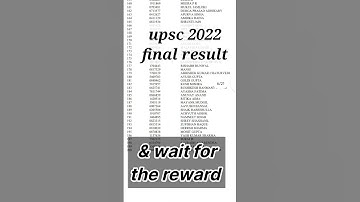 Upsc result 2022 ,final result #upscresult2022 #upscresult