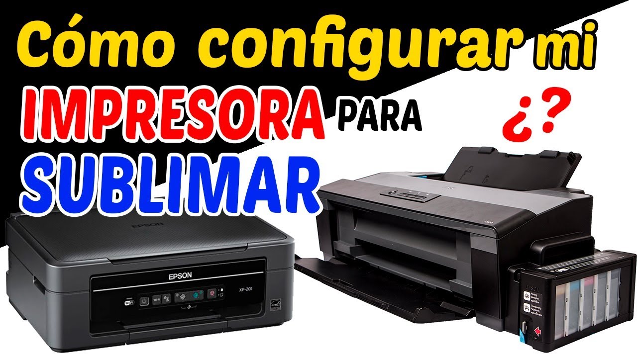 Como configurar mi impresora para sublimación - YouTube
