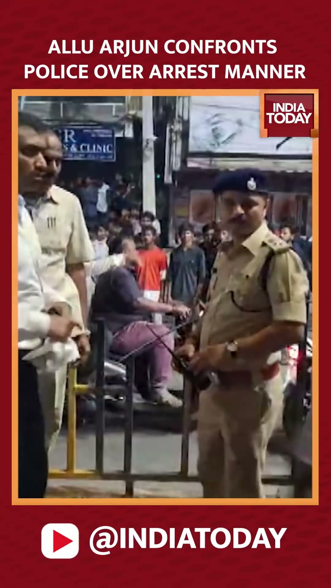 Tollywood Star Allu Arjun Confronts Police Over Arrest Manner #shorts #alluarjun