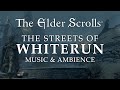 The Elder Scrolls: Skyrim | Streets of Whiterun, Rainy Evening Ambience with 6 Immersive Scenes