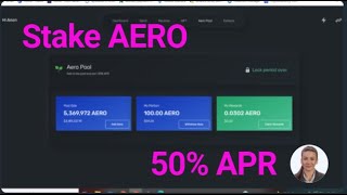 How to stake AERO ? Step by step guide with video suport. screenshot 1