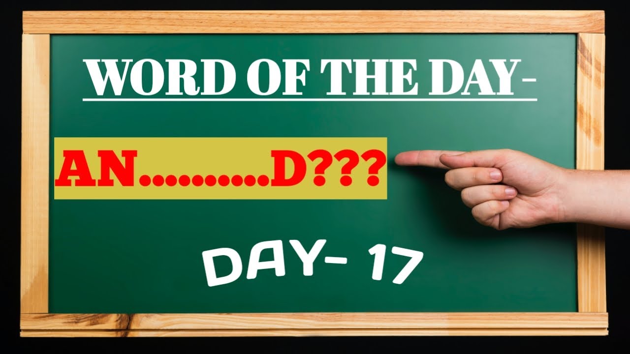 Word Of The Day Series - Day 17 | With Meaning and Sentence | Bombastic ...