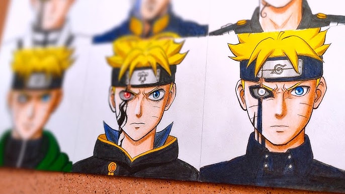 Carlos Arts — 🖋️ Desenho do olho do Kawaki do Anime Boruto