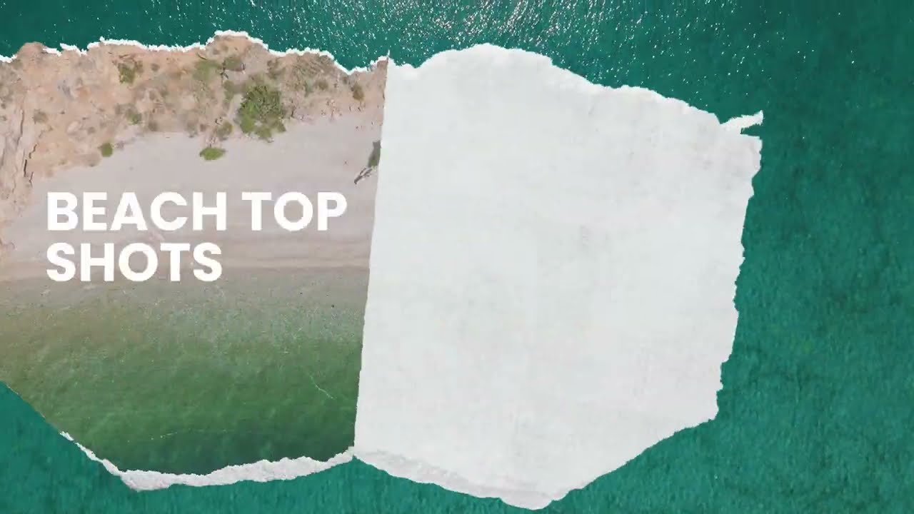 Beach Aerial Top Shots | Royalty Free Stock Footage 
