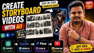 Create AI Storyboard Videos with ChatGPT + Gemini + Google Flow (Complete FREE Tutorial)