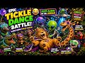 Funny Tickle Dance Battle 😂👽 | Mars Aliens vs Jungle Animals | EPIC Tickle Tag Party Chaos