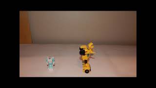 Transformers Kingdom Bumblebee and Spike Stop Motion