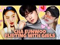 CHA EUNWOO FLIRTING WITH GIRLS MOMENTS (차은우)