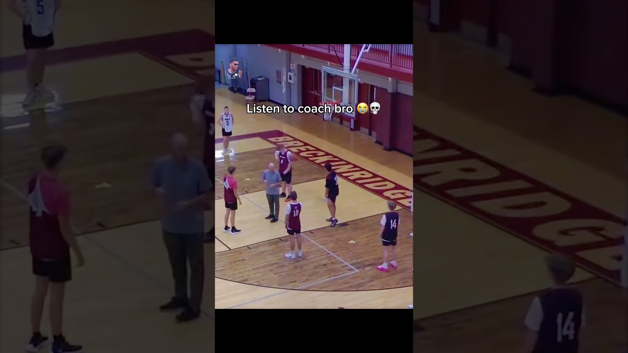 Listen To Coach Bro 😭💀 #basketball