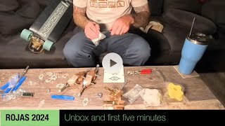 Rojas Revolvers 2024 unbox and 1st five minutes riding