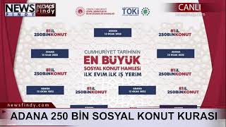 #Canlı - Adana 250 BİN Sosyal Konut Kura Çekilişi