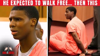 Teen Looks Stunned, Drops To Floor As Judge Sends Him To Prison