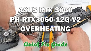 Famous ASUS RTX 3060 Overheating *DIY FIRST FIX* in English Profile
