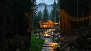 Stone Garden Pathway in Forest Cabin | Natural Landscape Design | Outdoor Architecture | GeoCon ARC
