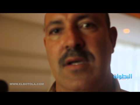 خليل الرويسي خلال حفل تقديم منتخب فوتسال