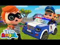 Wheels on the police car song  best cars  trucks for kids