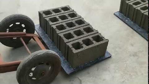 QT4-40 manual concrete block making machine, concrete hollow block machine