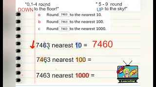 Rounding to the nearest 10, 100 & 1000 . Class example