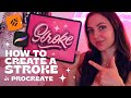 How to create a stroke in procreate