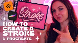 How to Create a Stroke in Procreate