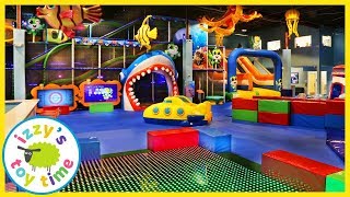 Izzy's Toy Time Goes to CATCH AIR! Fun Family Trip with Indoor Play Place!