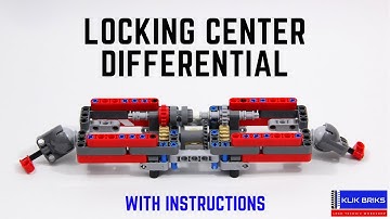 Lego Technic Center Locking Differential | With Instructions