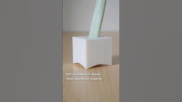 Solution to the slime under the toothbrush stand! DIY toothbrush stand that stands on a point.