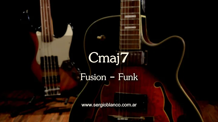 Backing Track Fusion Funk Modal Cmaj7 un solo acorde (one chord) guitar jam training