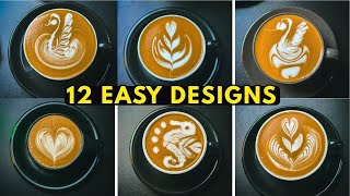 Latte Art for Beginners: 12 Easy Designs (Step-by-Step Tutorial)