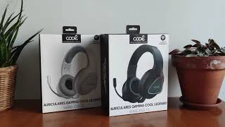 Auriculares Stereo PC / PS4 / PS5 Gaming Inalámbricos COOL Leopard 7.1  Blanco