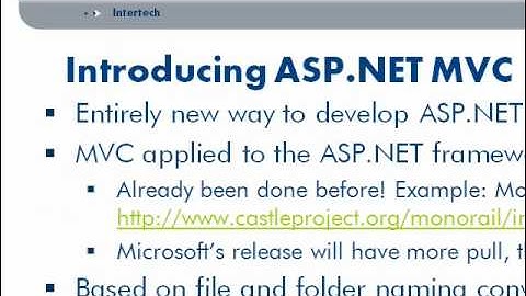 Intertech ASP.NETMVC Training Part 2