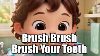 Brush Brush Brush Your Teeth 🪥 Fun Kids Song for Toddlers | Healthy Habits Nursery Rhyme (Version 2)