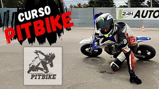 Curso PITBIKE | Cómo tocar CODO en moto | Me CAIGO 7 veces!