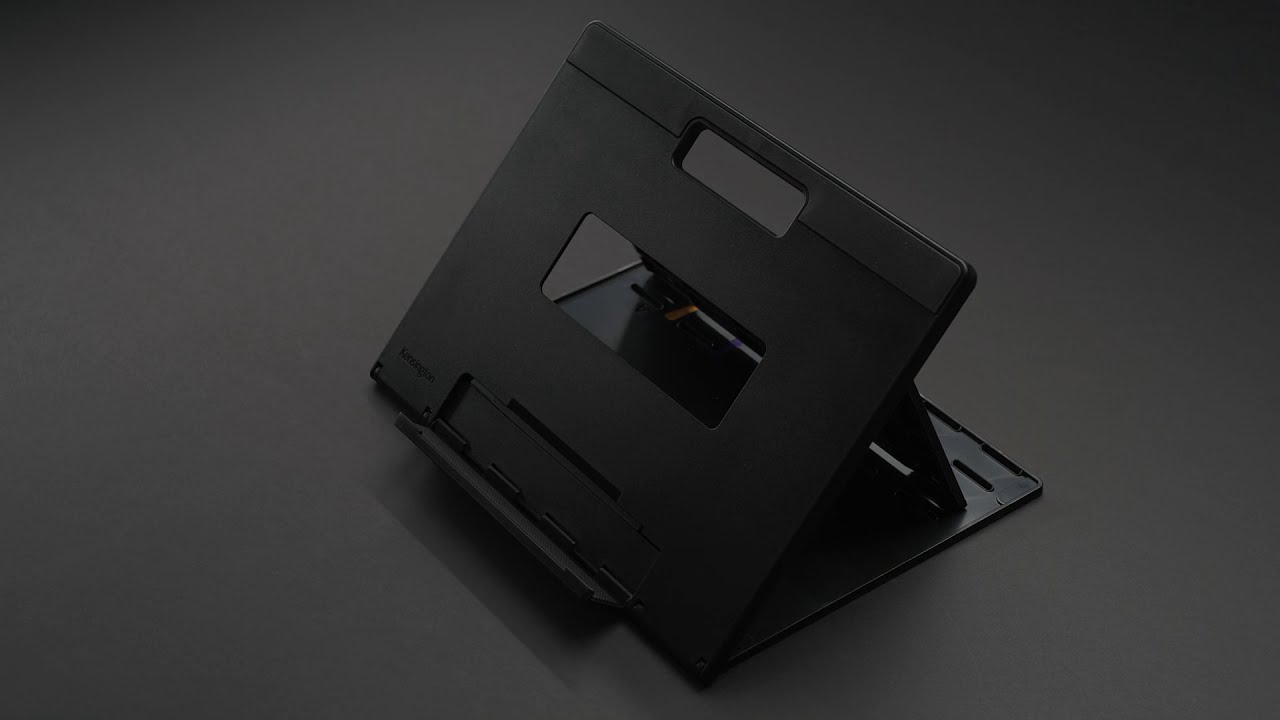 Kensington SmartFit® Easy Riser™ Go Adjustable Ergonomic Riser for up to 17” Laptops – Black