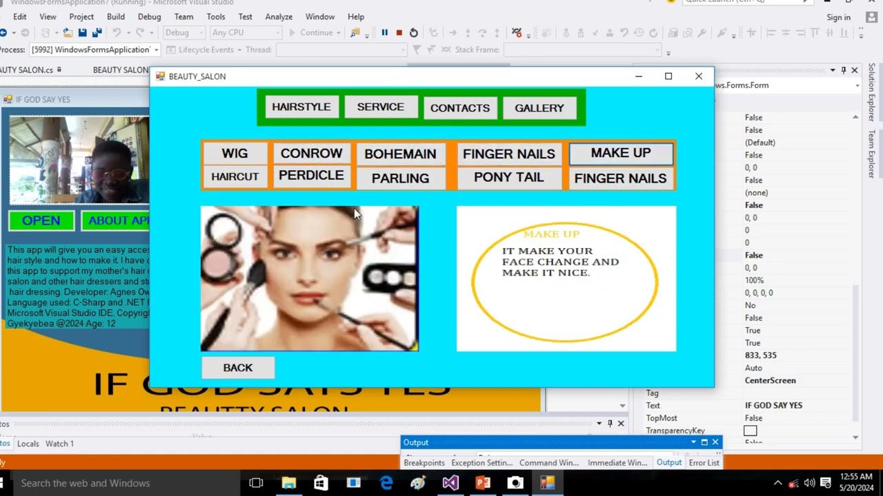 IF GOD SAYS YES BEAUTY SALON -A desktop Application for Coolest Projects Ghana