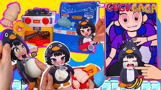 🐧POPPY PLAYTIME LILY& GUGUGAGA PENGUIN GAMEBOOK -🐟🦑🐚 FISH GRILL MUKBANG PLAY